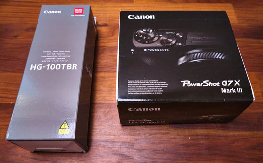 Brand new Canon Powershot G7 X Mark III compact camera with premium vlogger kit.