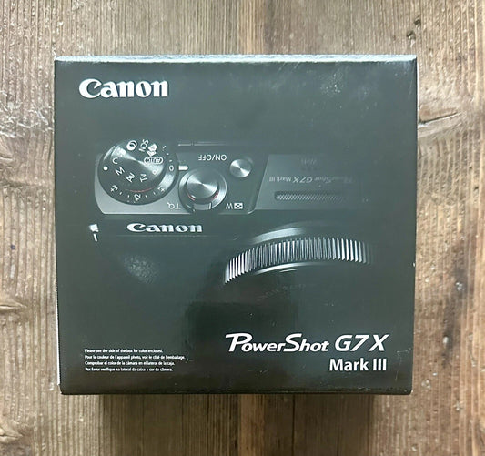 Brand new Canon PowerShot G7 X Mark III - 20.1MP Point & Shoot Digital Camera - Black