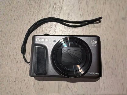 Canon PowerShot SX740 HS 20.3MP 40x Zoom Black Wi-Fi 4K Digital Camera
