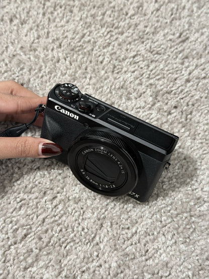 Canon PowerShot G7X Mark III 4K UHD 20.1MP Digital Camera Black + 128GB SD Card