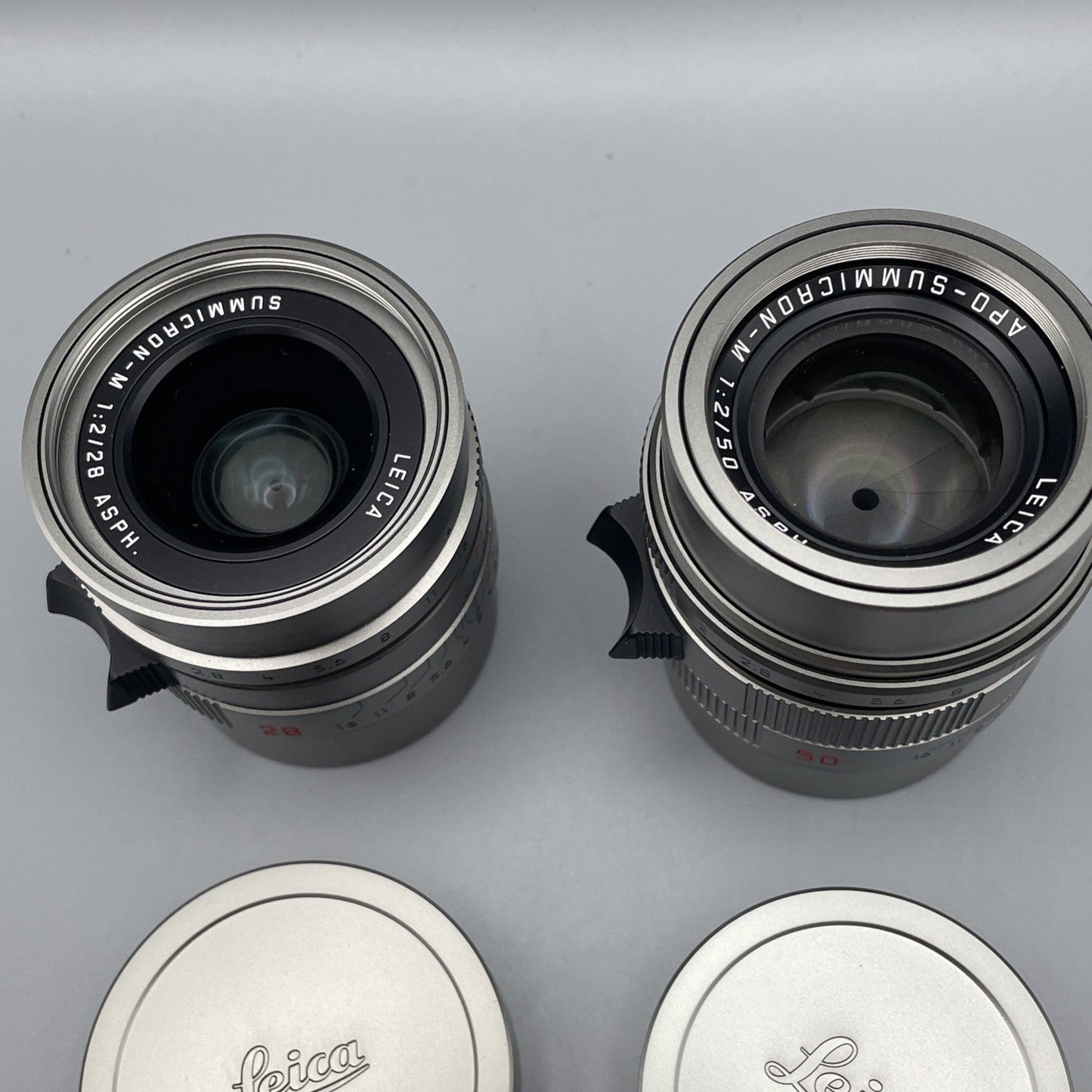 Leica M-P Titanium Set (Typ 240) 28mm F2 ASPH 50mm F2 APO - 10976 Mint Condition - RARE