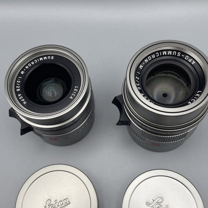 Leica M-P Titanium Set (Typ 240) 28mm F2 ASPH 50mm F2 APO - 10976 Mint Condition - RARE
