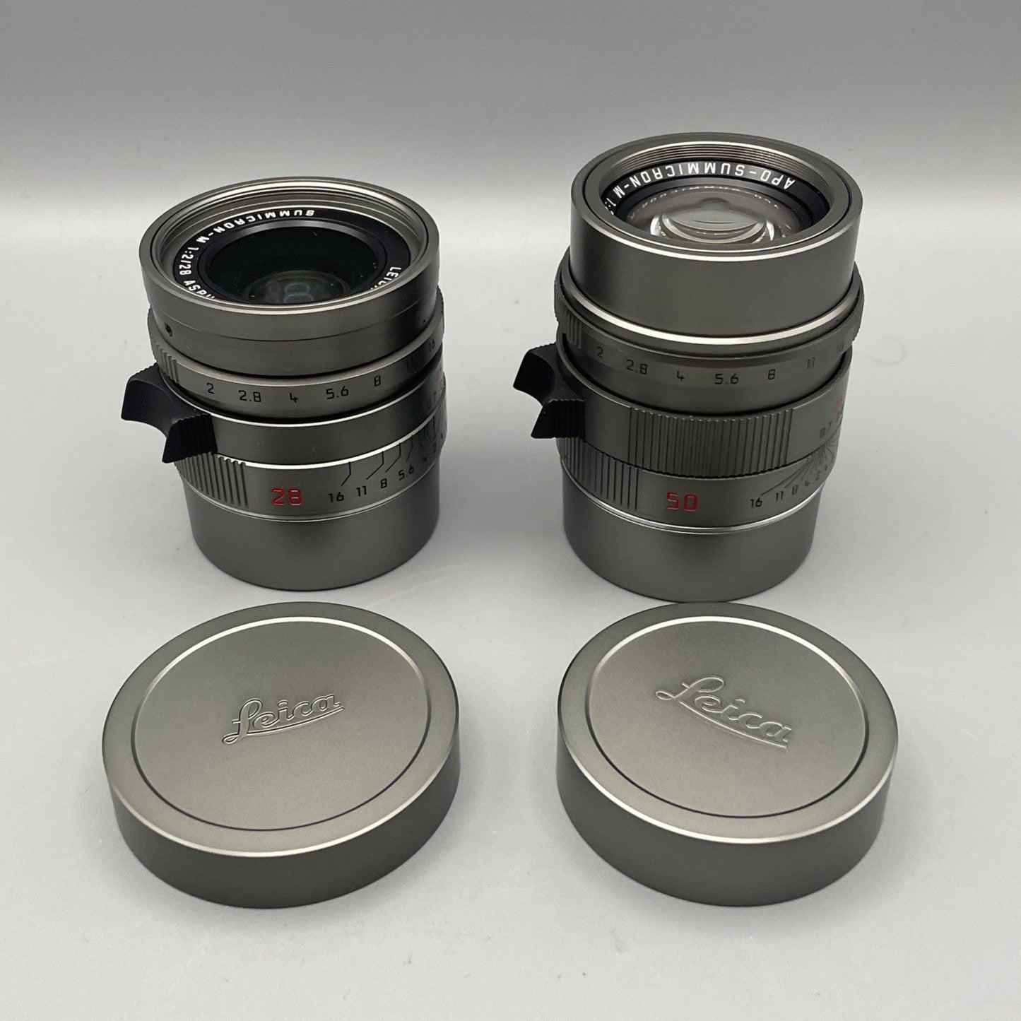 Leica M-P Titanium Set (Typ 240) 28mm F2 ASPH 50mm F2 APO - 10976 Mint Condition - RARE