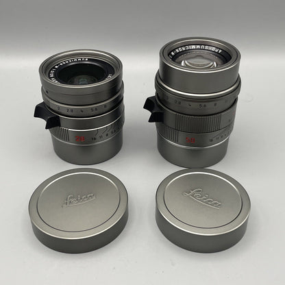 Leica M-P Titanium Set (Typ 240) 28mm F2 ASPH 50mm F2 APO - 10976 Mint Condition - RARE