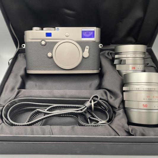 Leica M-P Titanium Set (Typ 240) 28mm F2 ASPH 50mm F2 APO - 10976 Mint Condition - RARE