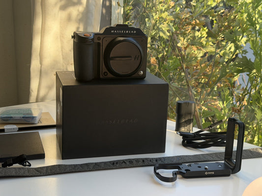 Hasselblad X2D 100 c Camera Body with accessories and RRS Arca Type L bracket