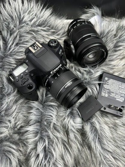 Canon EOS 77D 24.2 MP Digital Slr Camera with EF-S 18-55mm + ef-s 55-250mm Lenses